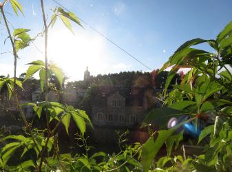 Abendsonne in Thalheim im Erzgebirge