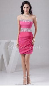 Ärmelloses Satin Abendkleid